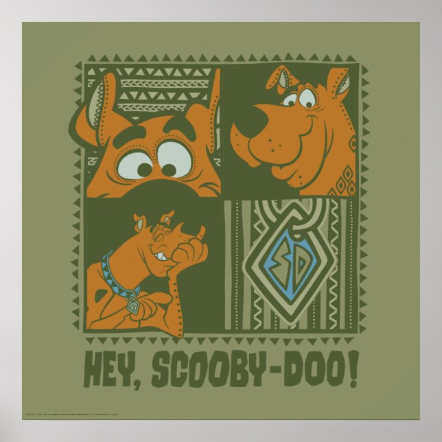 Póster Hey Scooby-Doo Tribal Square Graphic (Frente)