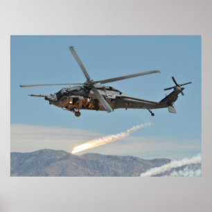 Póster HH-60 pavimentan el halcón