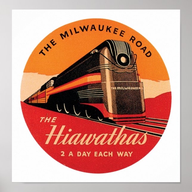 Póster Hiawathas Milwaukee Road (Frente)