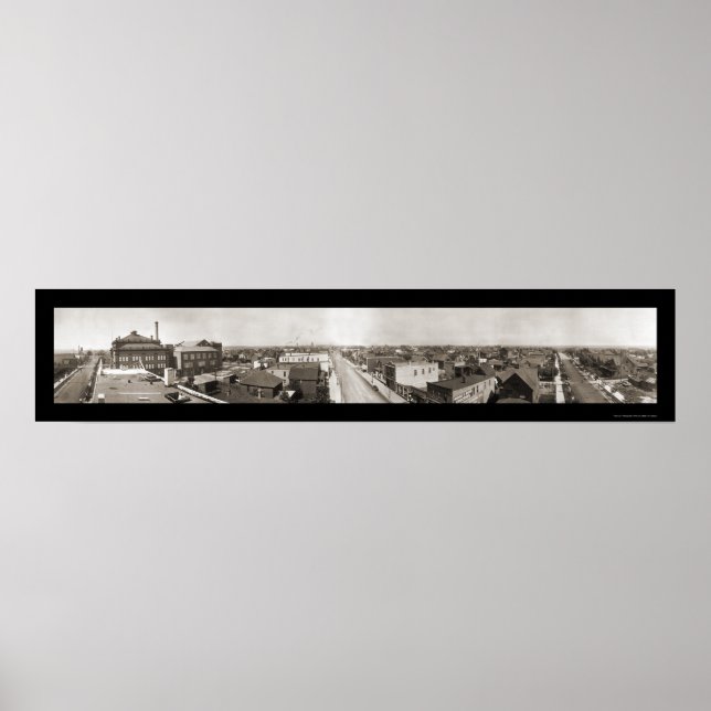 Póster Hibbing MN Panorámico Photo 1914 (Frente)