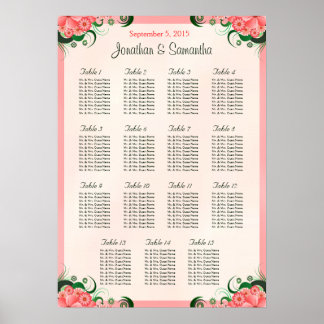 Póster Hibiscus Pink 15 Tablas Bodas
