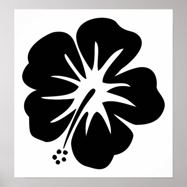 Póster Hibiscus Template (Frente)