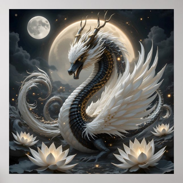 Póster Hibridos de cisne dragón (Frente)