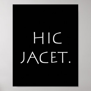 Póster Hic jacet