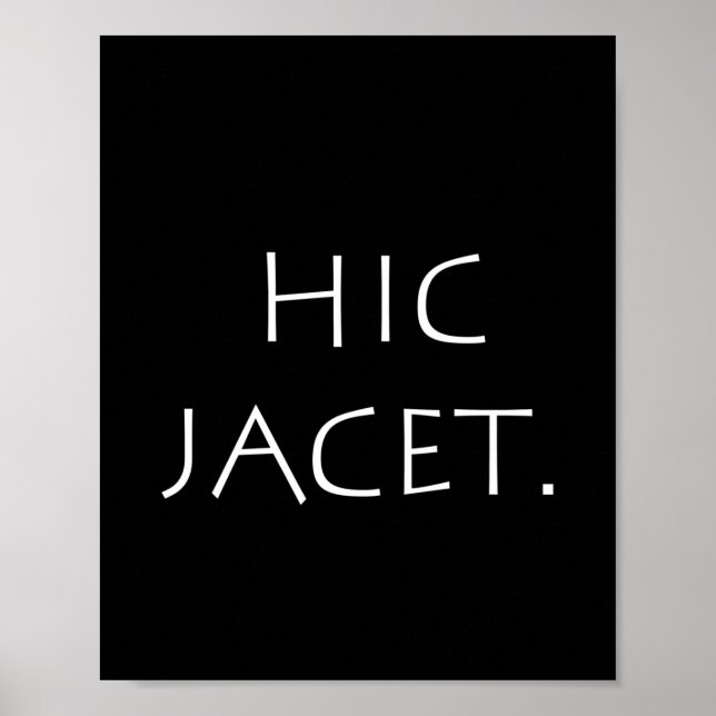 Póster Hic jacet (Frente)