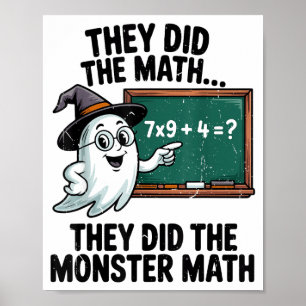 Póster Hicieron Disfraz de Halloween para Profesores de M