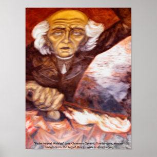 Póster "Hidalgo" Jose Clemente Orozco de Padre Miguel