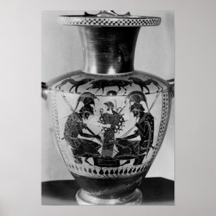 Póster Hídra attica negra figura negra