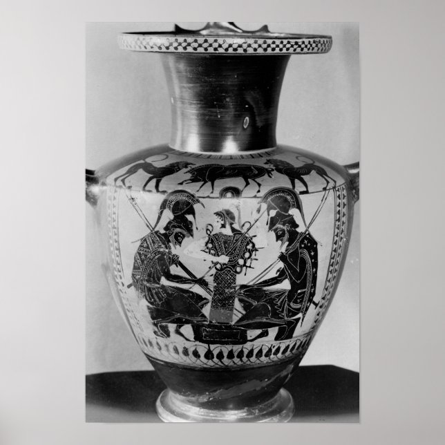 Póster Hídra attica negra figura negra (Frente)