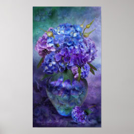 Póster Hidrangea En Poster/Impresión De Hidrangea Vase