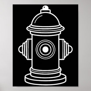 Póster Hidrante Bombero Bombero Perezoso Halloween