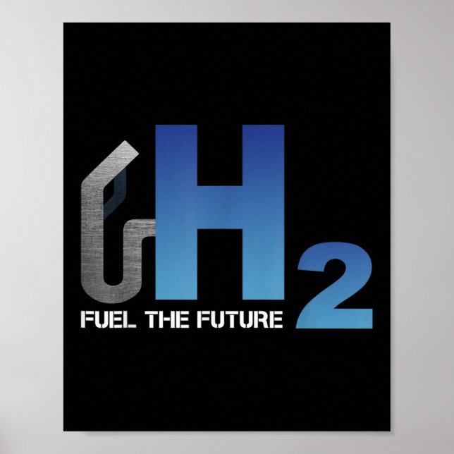 Póster Hidrogeno H2 Energy Environmental Protection Motor (Frente)