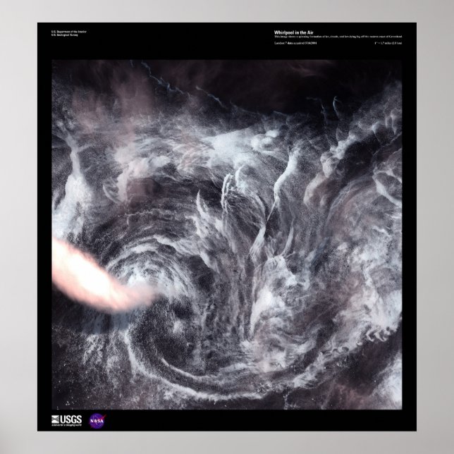 Póster Hidromasaje en el aire de la costa de Groenlandia (Frente)