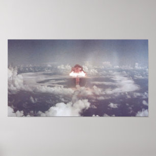 Póster Hiedra Mike - prueba nuclear 1952 - armas