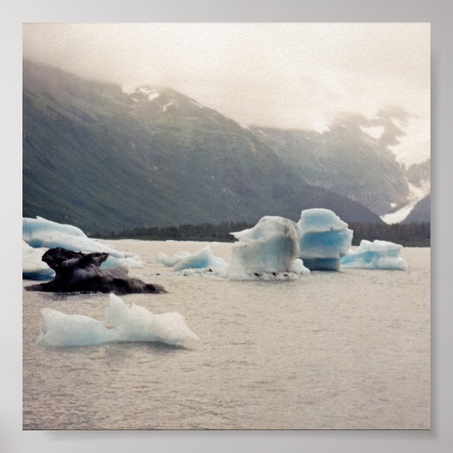 Póster Hielo azul (Frente)