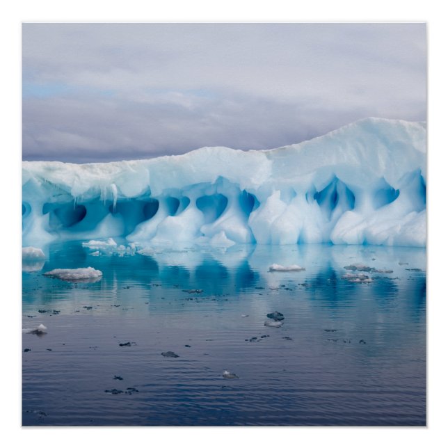 Póster Hielo en la Antártida (Anverso)