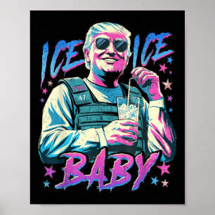 Póster Hielo Hielo Bebé Hielo Disfruta Un Vaso Helado De 