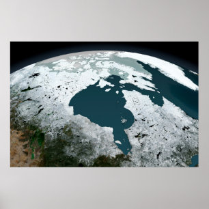 Póster Hielo Marítimo De La Bahía De Hudson El 14 De Novi