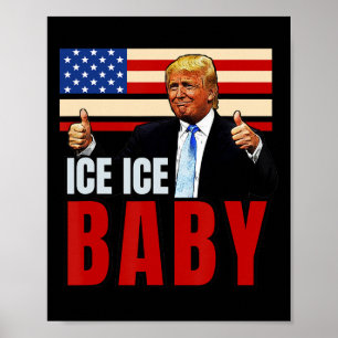 Póster Hielo Vintage Por Funny Trump _4