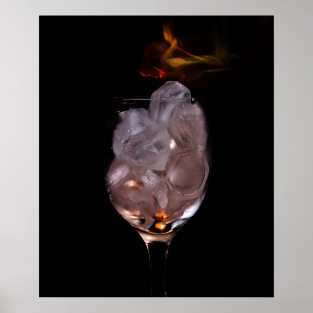 Póster Hielo y fuego (Frente)