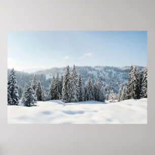 Póster Hielo y nieve Allgäu Bavaria Alemania