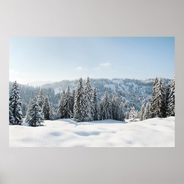 Póster Hielo y nieve | Allgäu Bavaria Alemania (Frente)