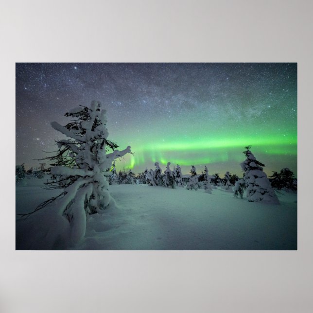 Póster Hielo y nieve | Parque nacional Pallas-Yllastuntur (Frente)