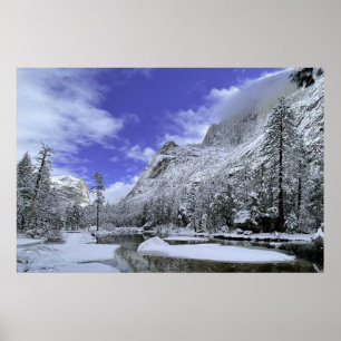 Póster Hielo y nieve Parque nacional Yosemite
