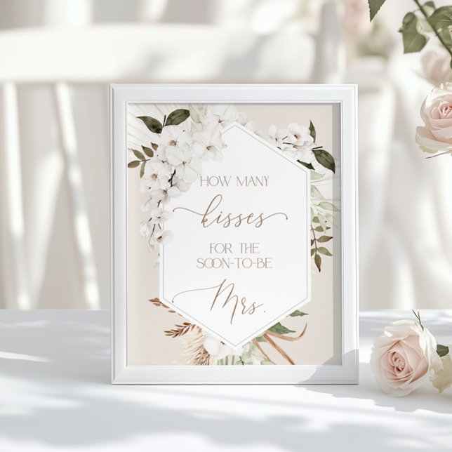 Póster hierba de las pampas Adivina cuántos besos (Subido por el creador)