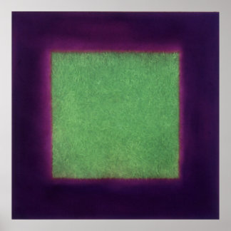 Póster hierba verde