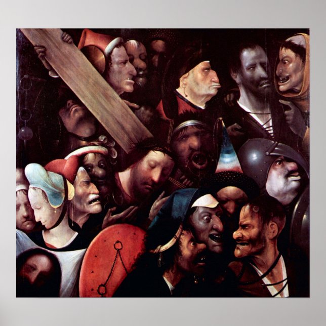 Póster Hieronymus Bosch-Crucifixion (Frente)