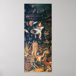 Póster Hieronymus Bosch-El Jardín de las Delicias, Infier