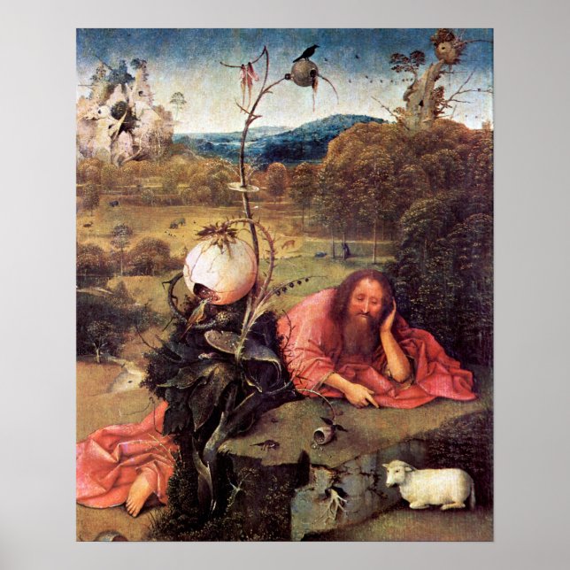 Póster Hieronymus Bosch-Mediador San Juan el Bautista (Frente)