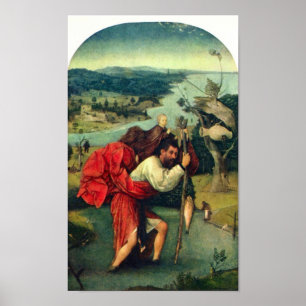 Póster Hieronymus Bosch-St. Christopher