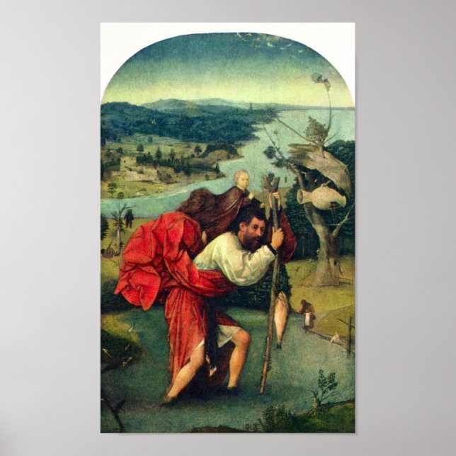 Póster Hieronymus Bosch-St. Christopher (Frente)