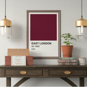Póster Hierro del Este de Londres - Frontera Blanca