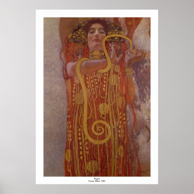Póster Higeia por Gustav Klimt (Frente)