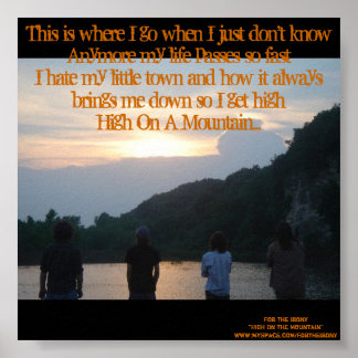 Póster High On The Mountain Poster