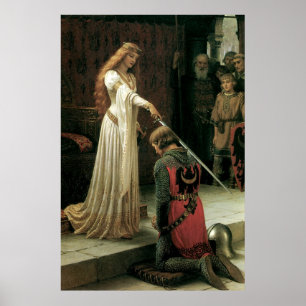 Póster High Resolution Victorian Art Print "The Accolade"