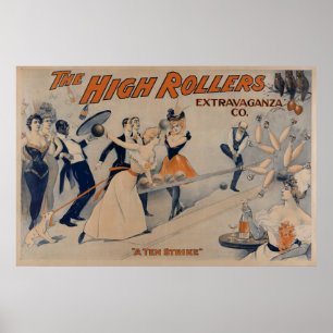 Póster High RollersBowling Party Theatre Poster