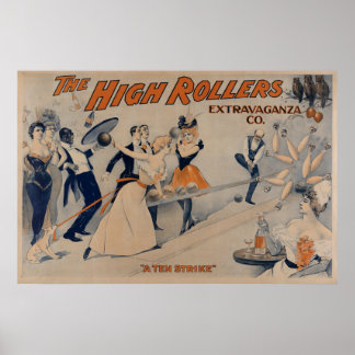 Póster High RollersBowling Party Theatre Poster