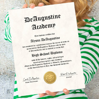 Póster High School Diploma for Homeschool