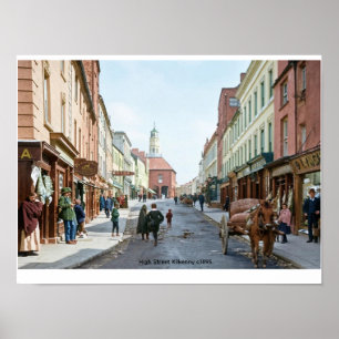 Póster High Street Kilkenny c1895 Irlanda