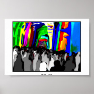 Póster High Street London, Inglaterra