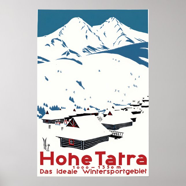 Póster High Tatra Poster The ideal winter sports area (Frente)