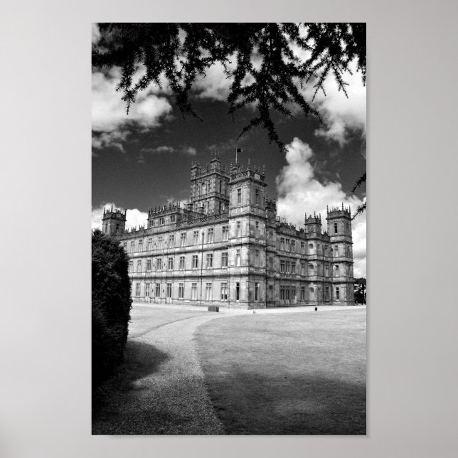 Póster Highclere Castle Downton Abbey Inglaterra Reino Un (Frente)