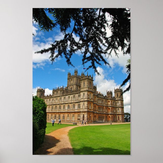 Póster Highclere Castle Downton Abbey Inglaterra Reino Un (Frente)