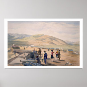 Póster Highland Brigade Camp, plate from 'The Seat of War