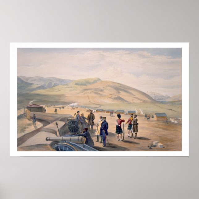 Póster Highland Brigade Camp, plate from 'The Seat of War (Frente)