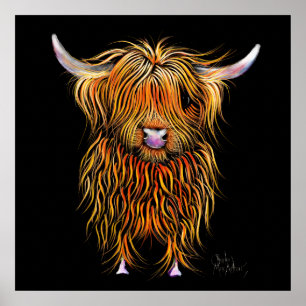 Póster HiGHLaND CoW PRiNT SCoTTiSH ' HuMPHReY ' BY SHiRLe